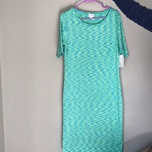 LuLaRoe Green Midi Dress